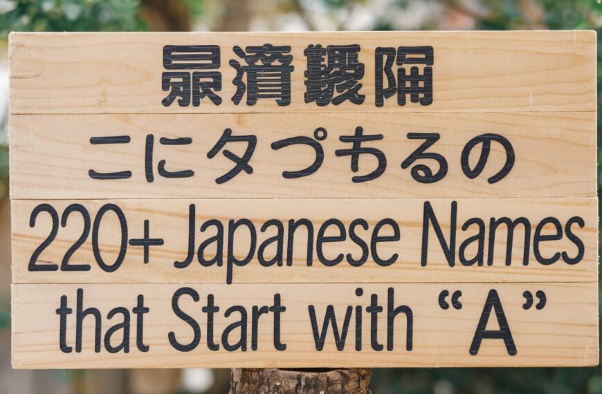 Japanese names that start with 'A'